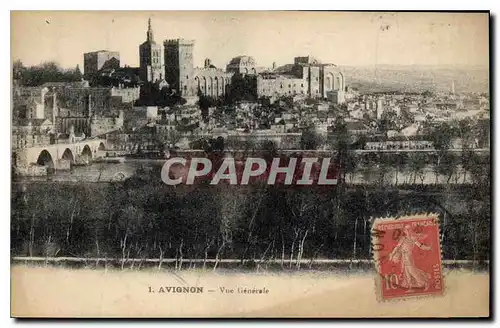 Cartes postales Avignon vue generale