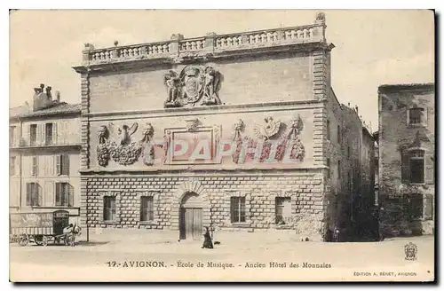 Cartes postales Avignon Ecole de Musique Ancien hotel des Monnaies