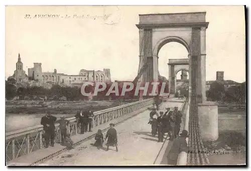 Cartes postales Avignon le pont suspendu