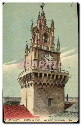 Ansichtskarte AK Avignon l'hotel de Ville la Tour Jacquemart