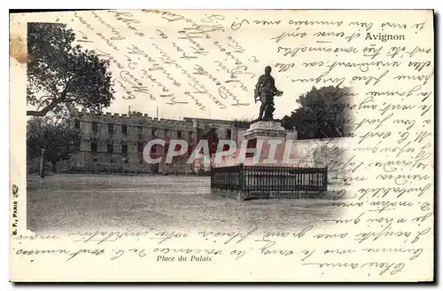 Cartes postales Avignon place de Palais