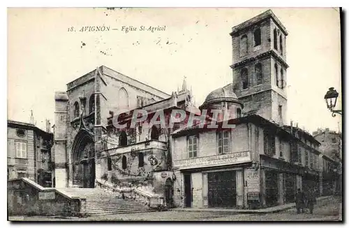 Cartes postales Avignon eglise St Agricol