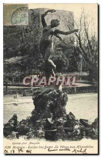 Cartes postales Avignon Rocher des Doms la Venus aux Hirondelles
