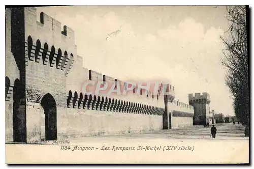 Cartes postales Avignon les remparts St Michel XIV siecle