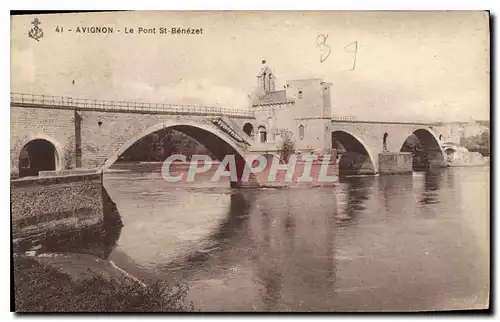 Cartes postales Avignon le pont St Benezet