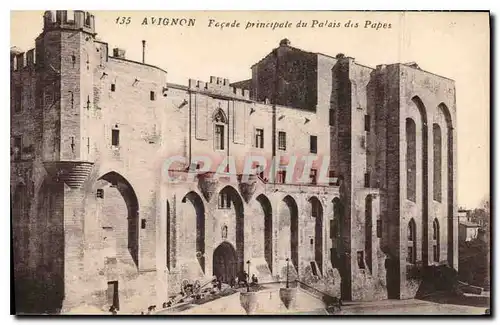 Ansichtskarte AK Avignon facade principale du palais des papes