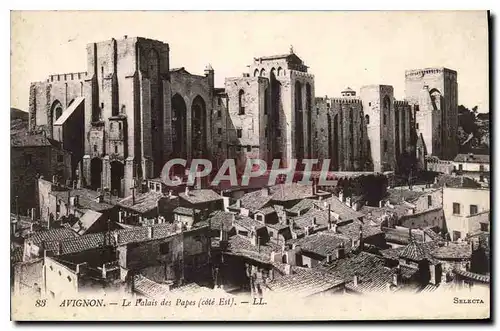 Cartes postales Avignon le palais des Papes Cote Est