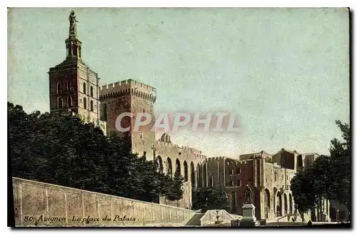 Cartes postales Avignon la place du Palais