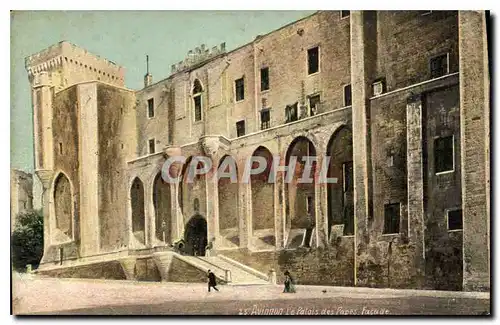 Cartes postales Avignon le palais des Papes facade