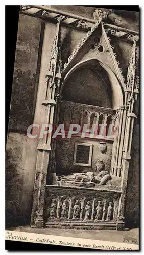 Cartes postales Avignon cathedrale Tombeau du Pape Benoit XII et XIV siecle