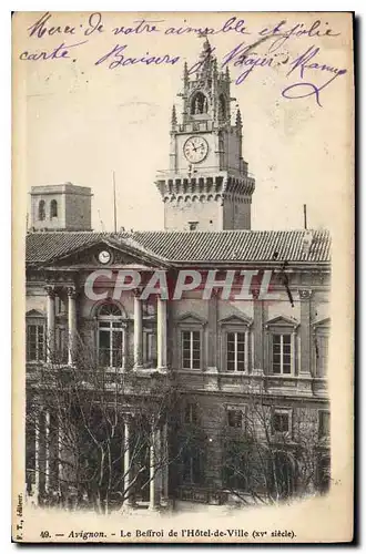 Ansichtskarte AK Avignon le Beffroi de l'hotel de Ville XV siecle