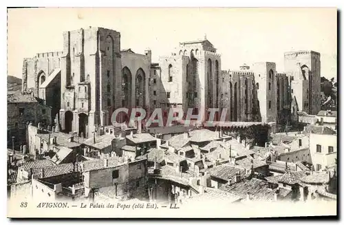 Cartes postales Avignon le palais des Papes Cote Est