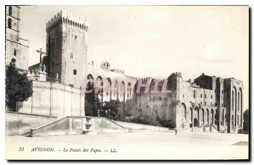 Cartes postales Avignon le palais des Papes