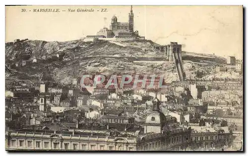 Cartes postales Marseille vue generale