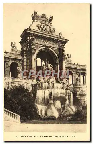 Cartes postales Marseille le Palais Longchamp