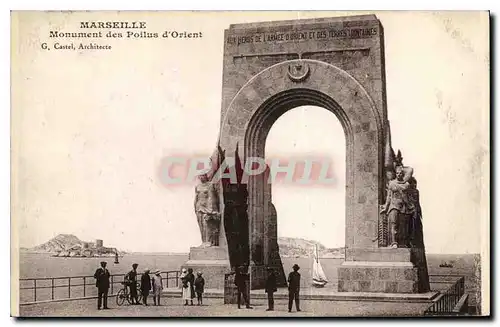 Ansichtskarte AK Marseille Monument des Poilus d'Orient