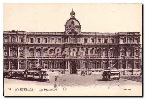 Ansichtskarte AK Marseille la Prefecture Tramway