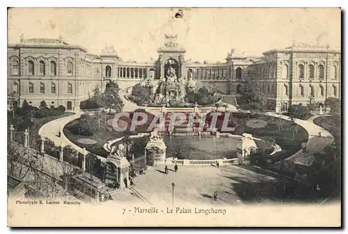 Cartes postales Marseille le palais Longchamp