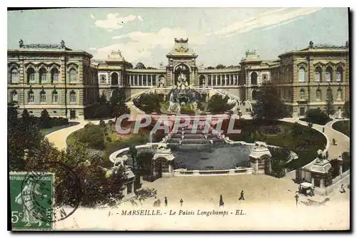 Ansichtskarte AK Marseille le Palais Longchamps