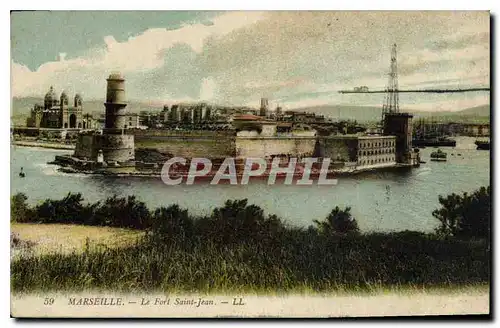 Cartes postales Marseille le Fort Saint Jean