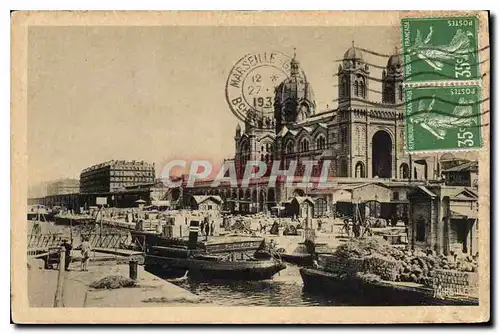 Cartes postales Marseille la Cathedrale et le Quai de la Joliette