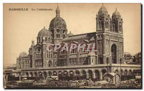 Cartes postales Marseille La Cathedrale