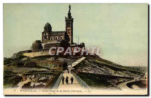 Cartes postales Marseille Notre Dame de la Garde cote nord