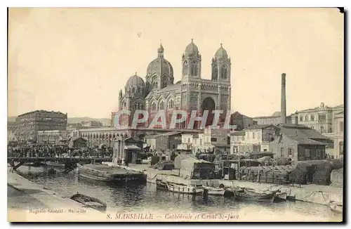 Ansichtskarte AK Marseille Cathedrale et Canal St Jean