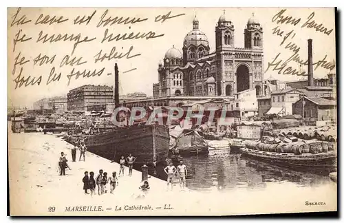 Cartes postales Marseille La cathedrale