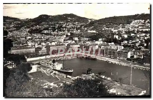 Ansichtskarte AK La Cote d'Azur Nice Le port vu du Chateau