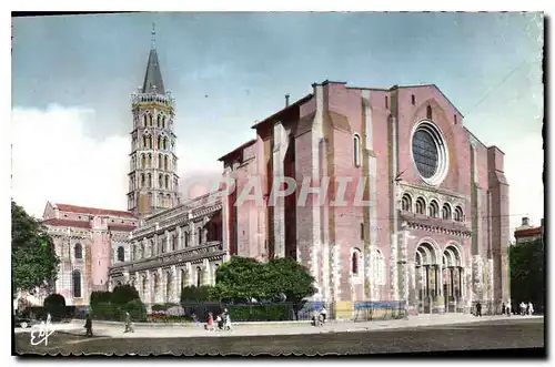 Ansichtskarte AK Toulouse la ville rose basilique Saint Sernin XI et XIII siecle