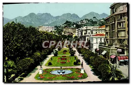 Cartes postales Menton A M vue generale et le Mont Baudon