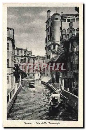 Moderne Karte Venezia Rio delle Maravegie