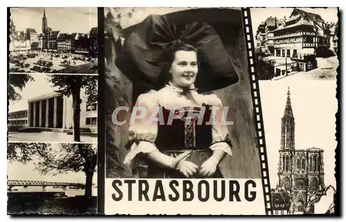 Moderne Karte Souvenir de Strasbourg Bas Rhin