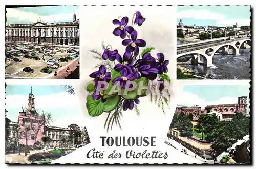 Ansichtskarte AK Toulouse la Ville Rose la place du Capitale 1750 le Donjon du capitale 1750 le pont des Catalans