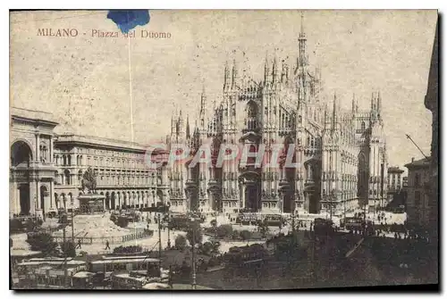 Cartes postales Milano Piazza del Duomo