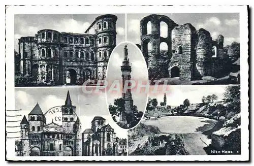 Cartes postales Trier Porta nigra Kaiserthermen Dom end Liebfrauen Basilika Amphitheater Mariensaule