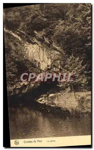 Cartes postales Grottes de Han La Sortie