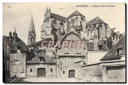 Cartes postales Auxerre L'Eglise Saint Germain