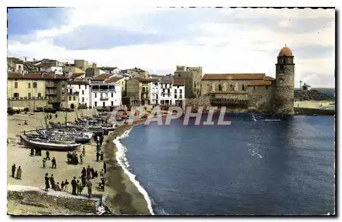 Ansichtskarte AK Collioure P O L'Eglise Les Barques de Peche