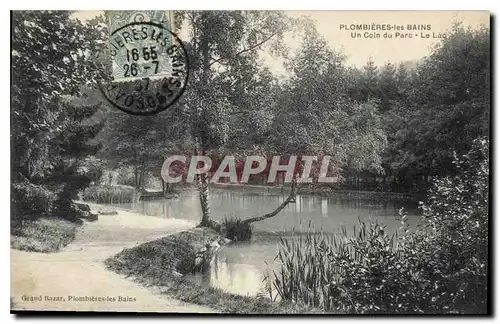 Cartes postales Plombieres les Bains Un Coin du Parc Le Lac