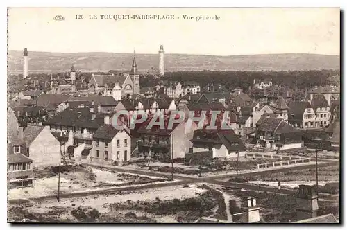 Cartes postales Le Touquet Paris Plage Vue generale