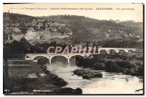 Cartes postales La Dordogne Pittoresque Station Prehistorique des Eyzies Les Eyzies Vue panoramique