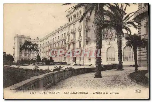 Cartes postales Cote d'Azur San Salvadour L'Hotel et la Terrasse