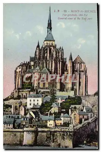 Ansichtskarte AK Mont St Michel Vue generale Cote Est