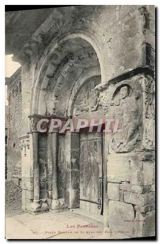 Cartes postales Les Pyrenees Porte Romane de St Aventin