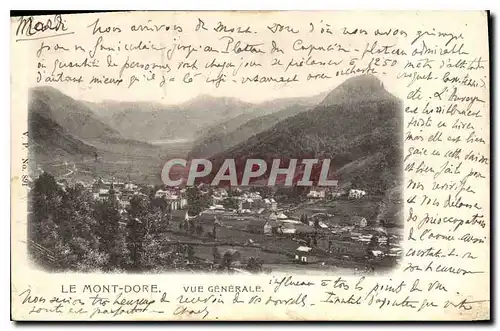 Cartes postales Le Mont Dore Vue generale