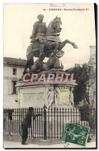 Cartes postales Cognac Statue Francois 1er