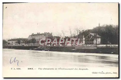 Cartes postales Dax Vue d'Ensemble de l'Etablissement des Baignots