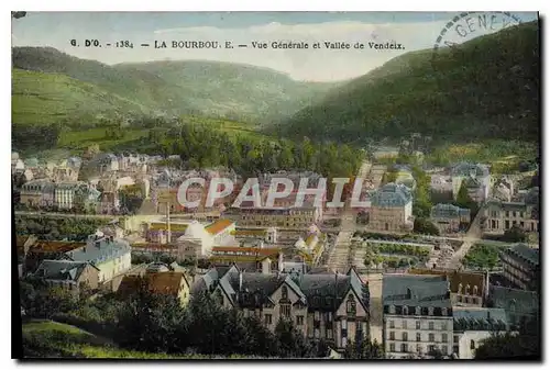 Cartes postales La Bourboule Vue generale et Vallee de Vendeix